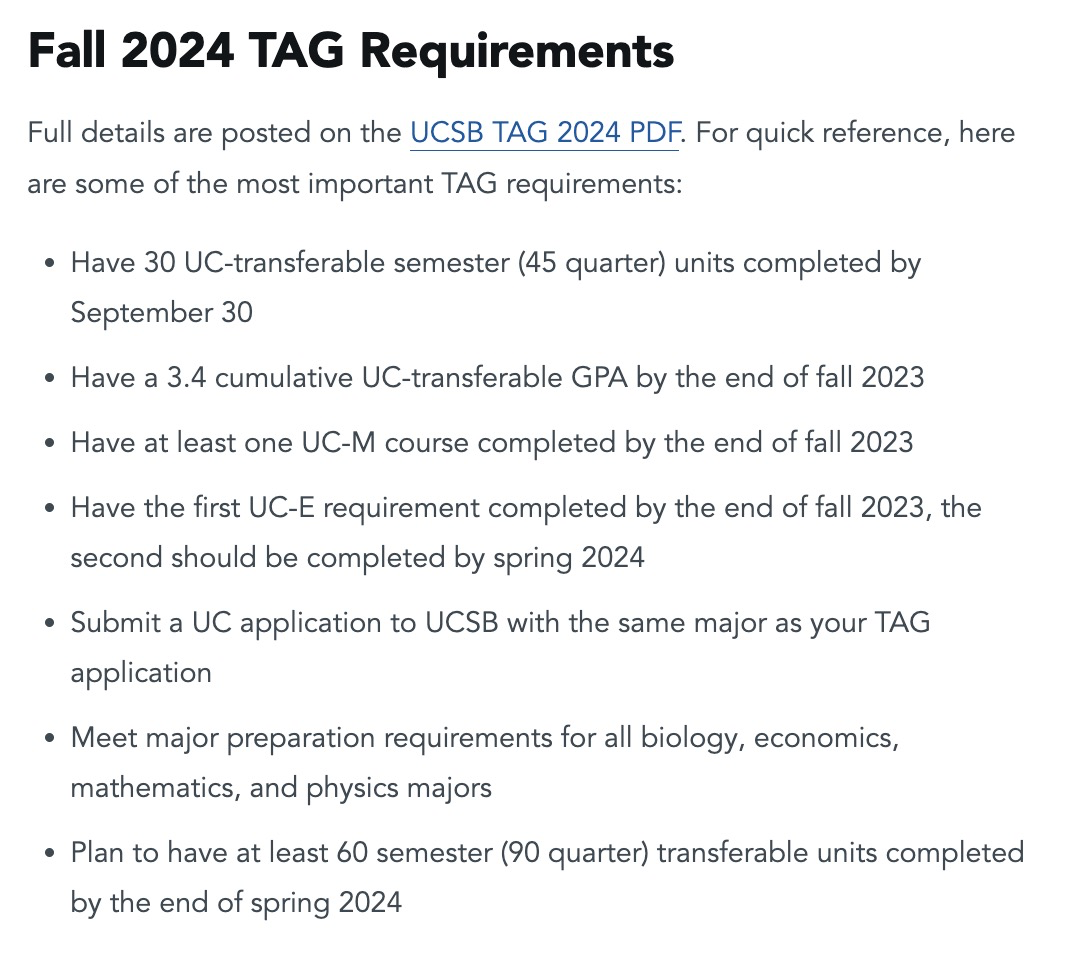 CC转学｜2023 UC Tag要求有什么变化？各分校TAG具体要求有哪些？(图4)